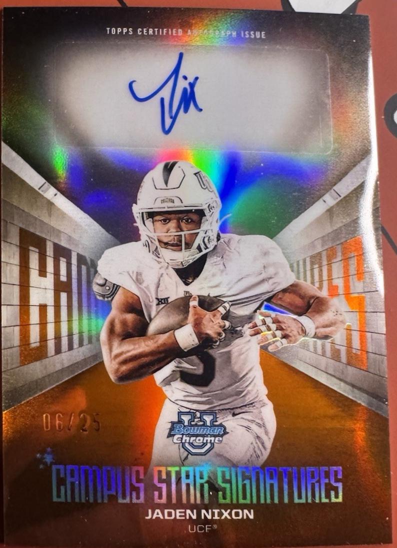 Jaden Nixon [Orange Refractor] #CSS-JN