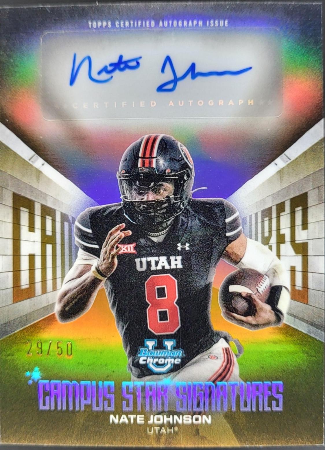 Nate Johnson [Gold Refractor] #CSS-NJ