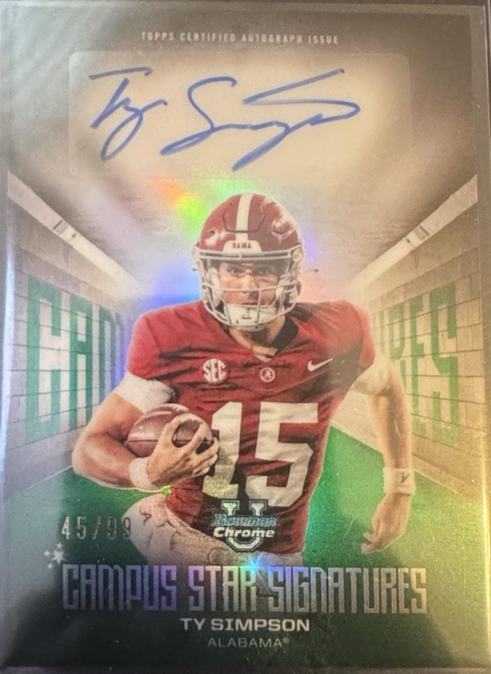 Ty Simpson [Green Refractor] #CSS-TS