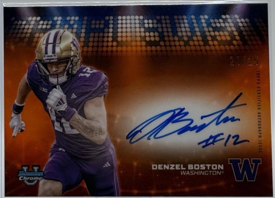 Denzel Boston [Orange Refractor] #CVA-DB