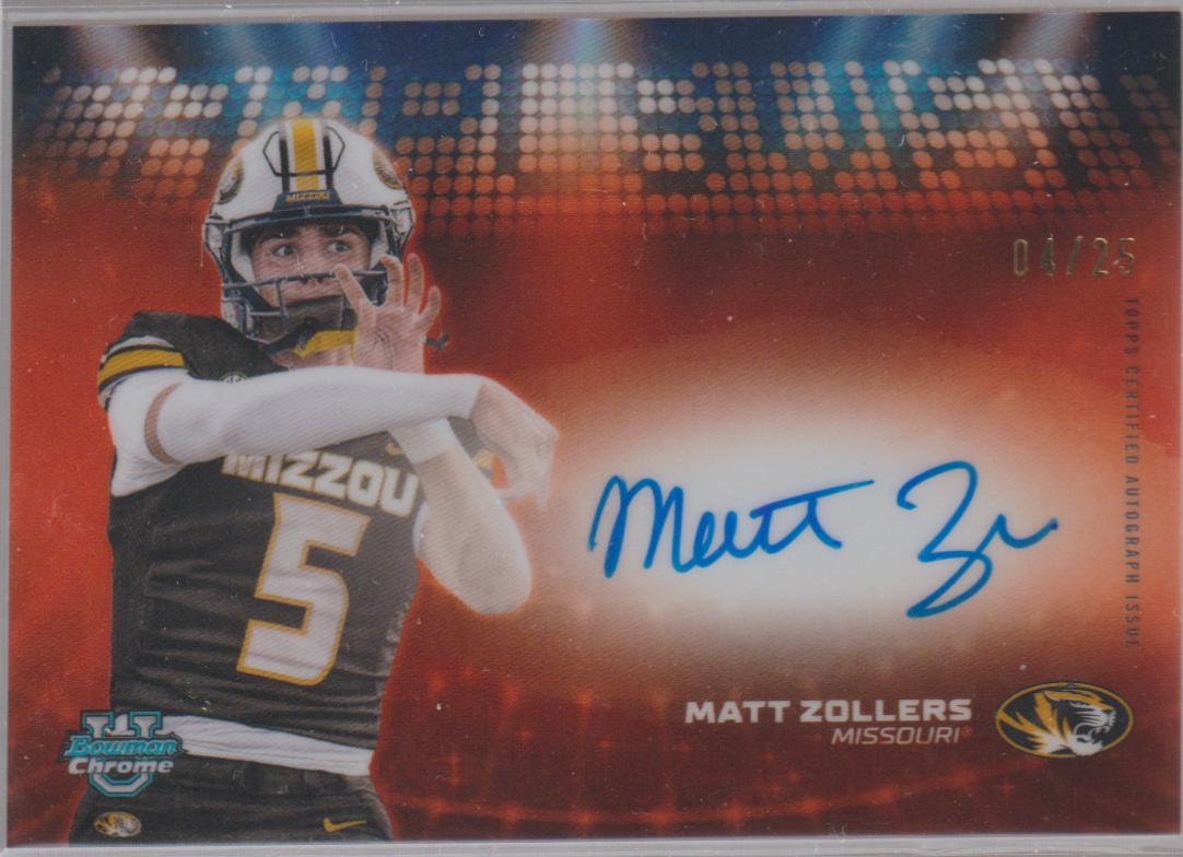 Matt Zollers [Orange Refractor] #CVA-MZ