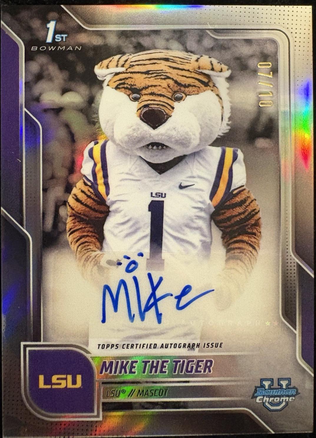 Mike The Tiger [Black Refractor] #BCM-LSU