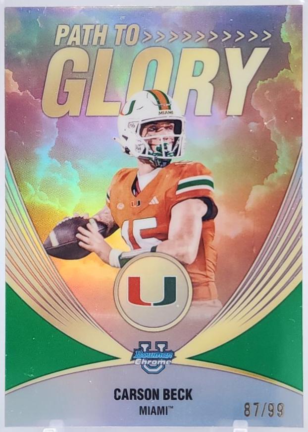 Carson Beck [Green Refractor] #PG-1