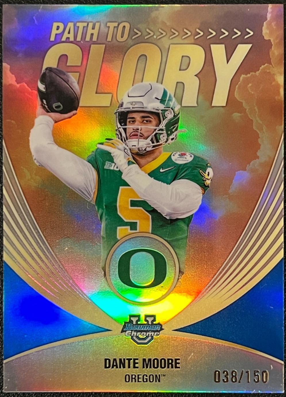 Dante Moore [Blue Refractor] #PG-9