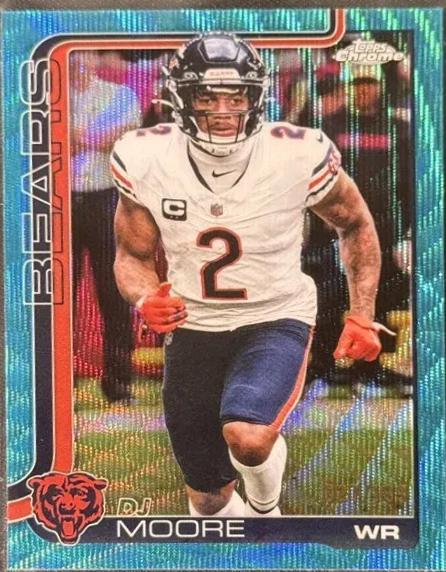DJ Moore [Aqua Wave Refractor] #48
