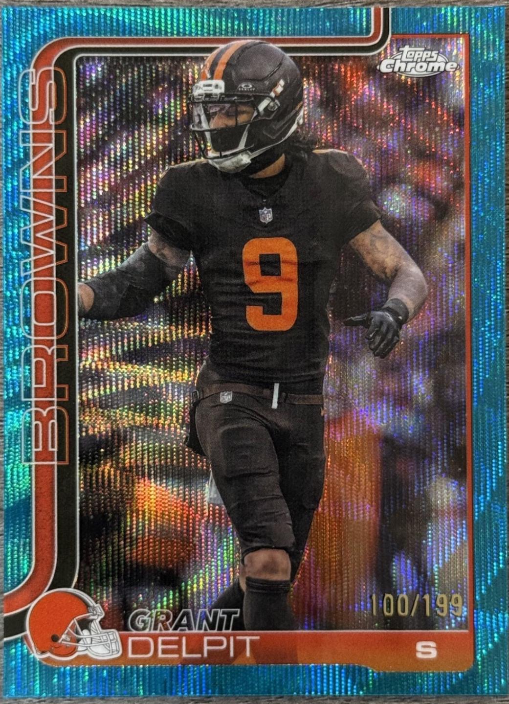 Grant Delpit [Aqua Wave Refractor] #66