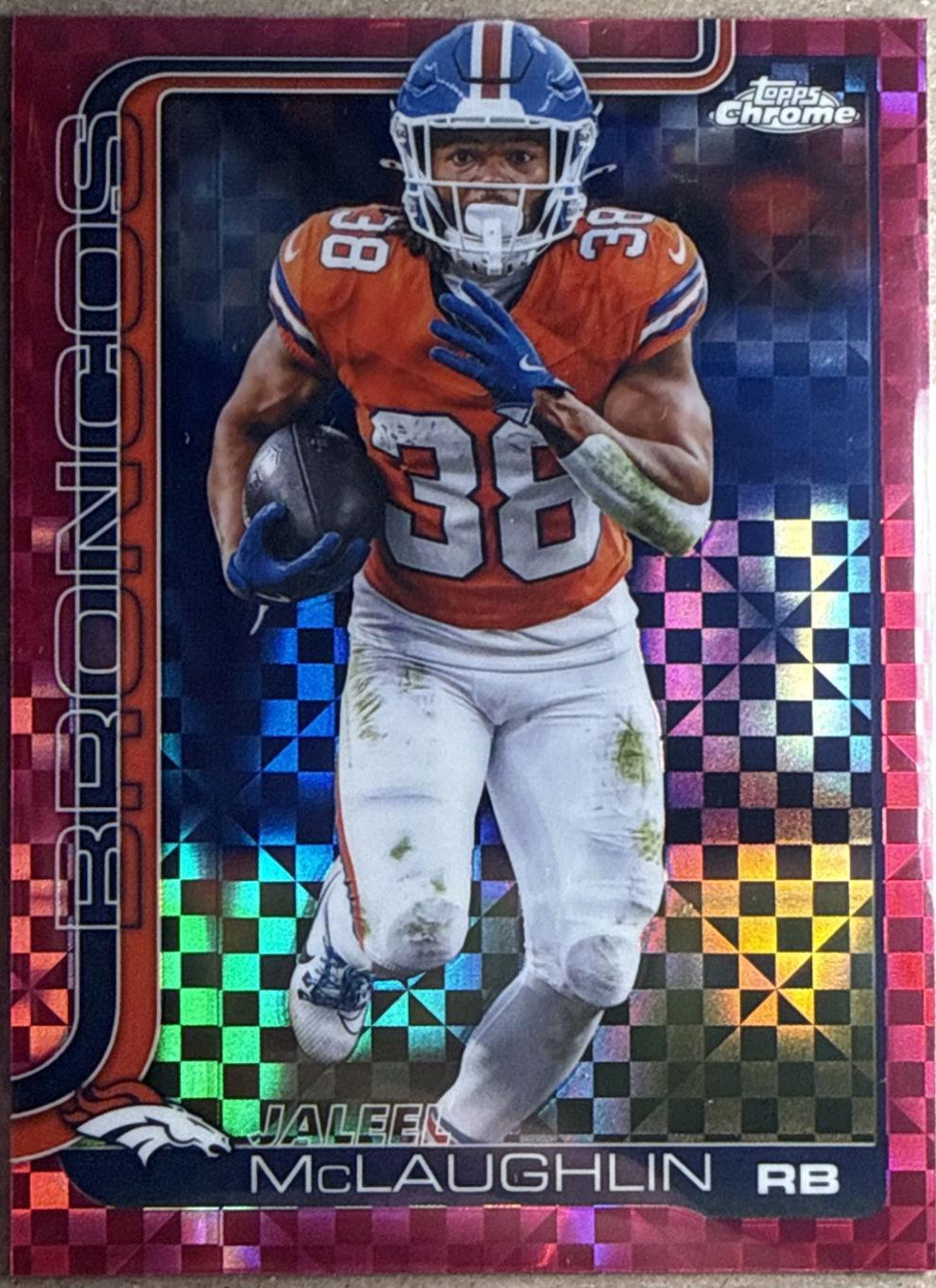 Jaleel McLaughlin [X-Fractor Pink] #90