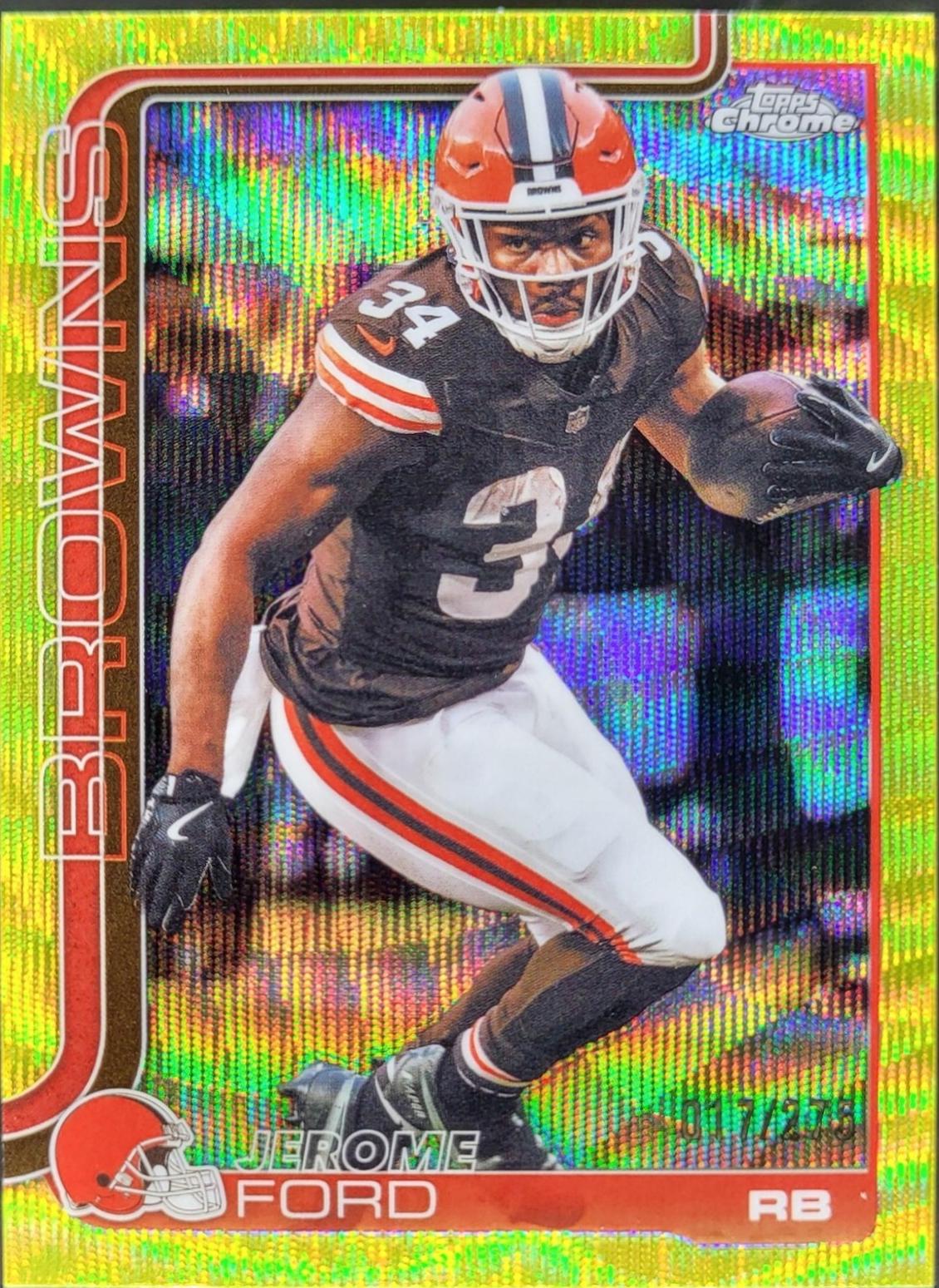 Jerome Ford [Yellow Wave Refractor] #71