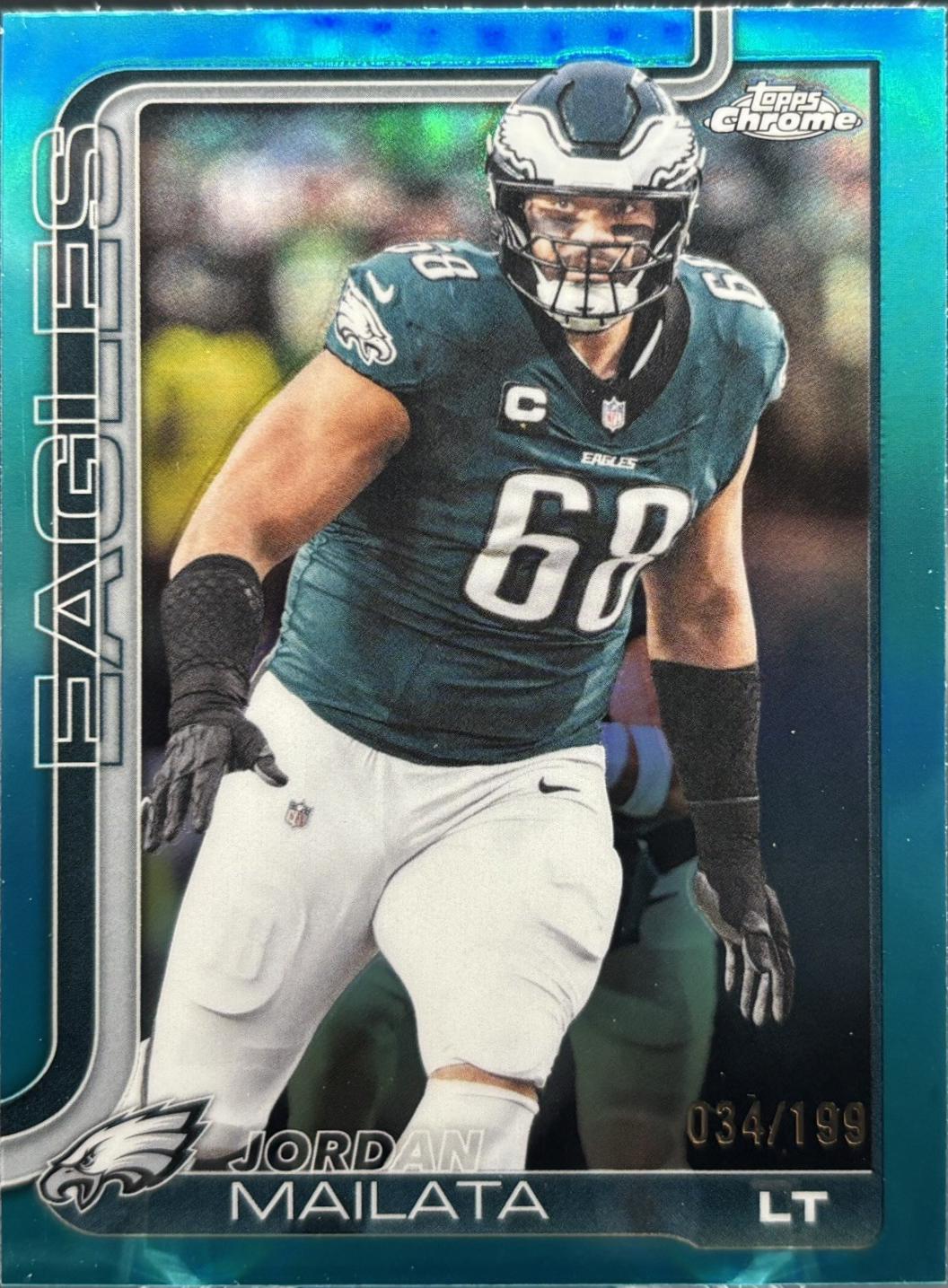 Jordan Mailata [Aqua Refractor] #245