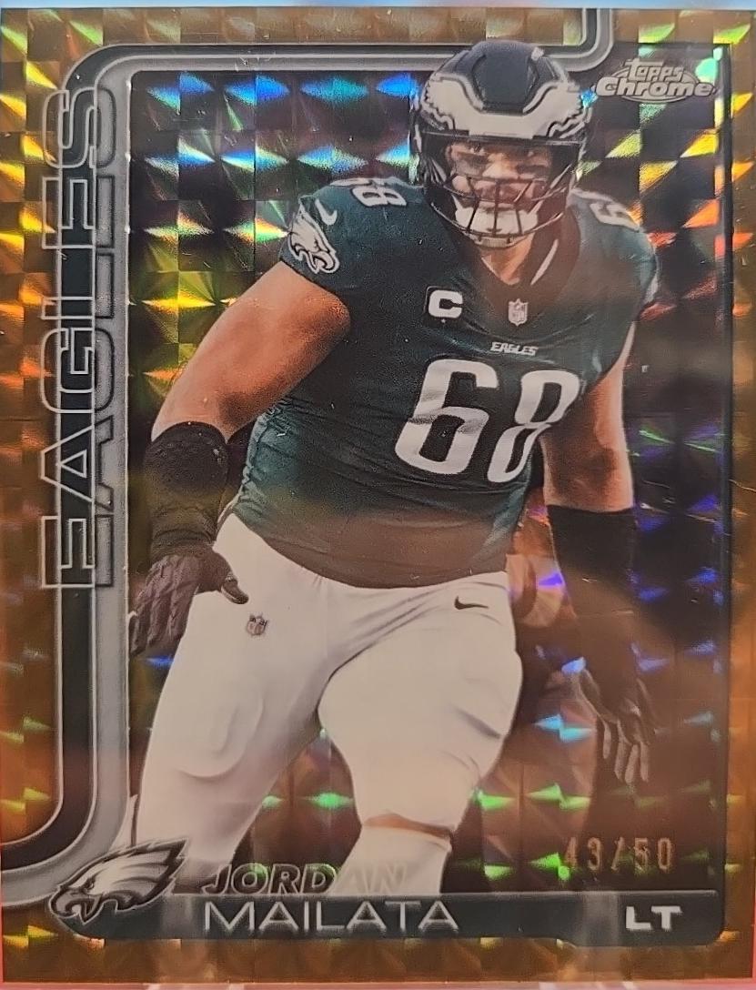 Jordan Mailata [Gold Geometric Refractor] #245