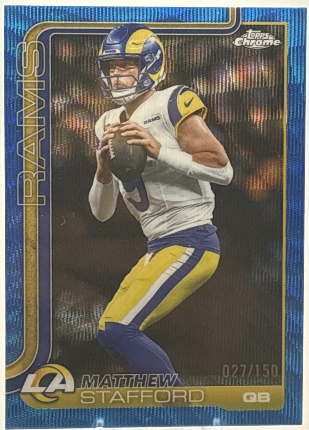 Matthew Stafford [Blue Wave Refractor] #169