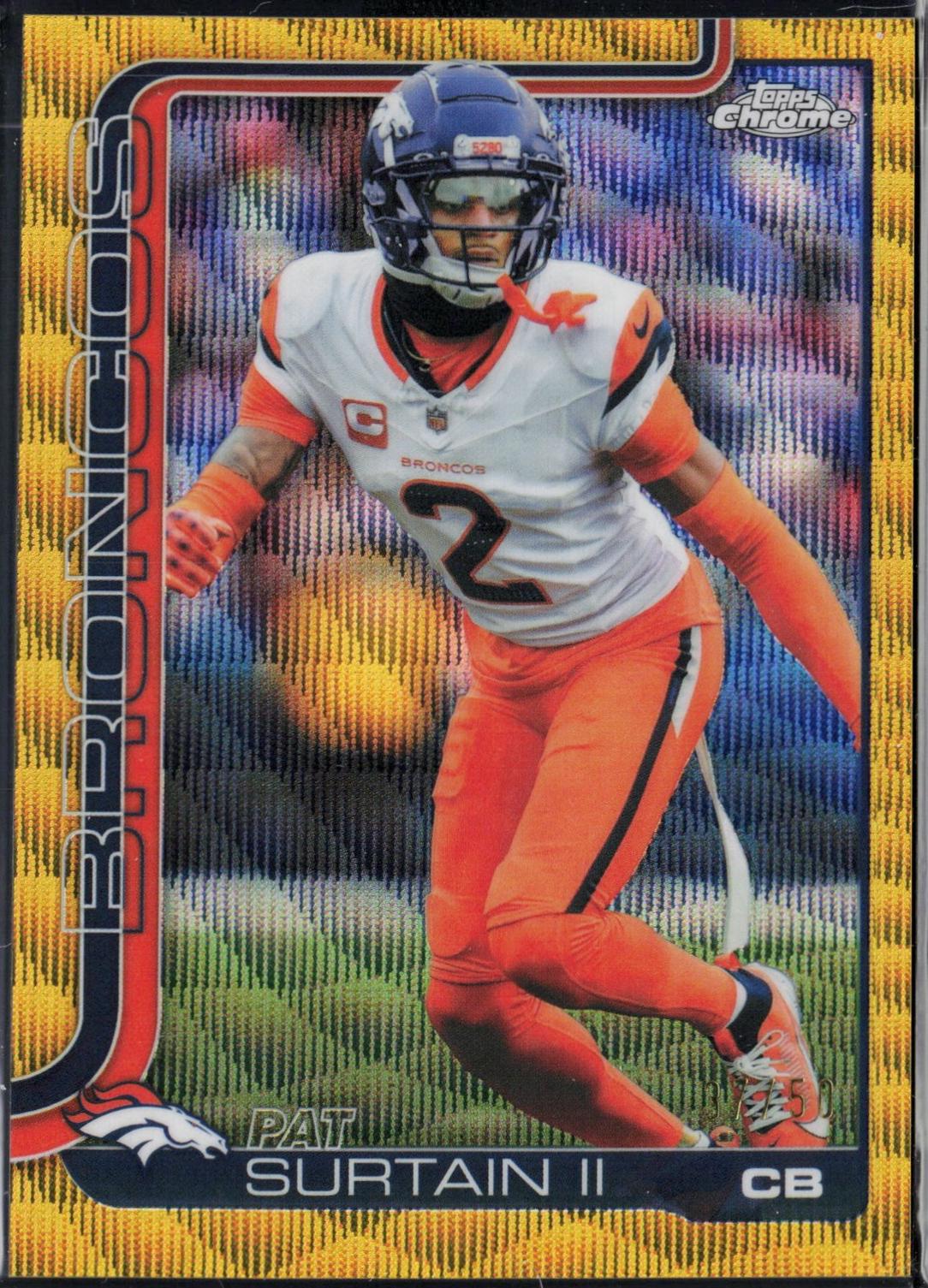 Pat Surtain II [Gold Wave Refractor] #93