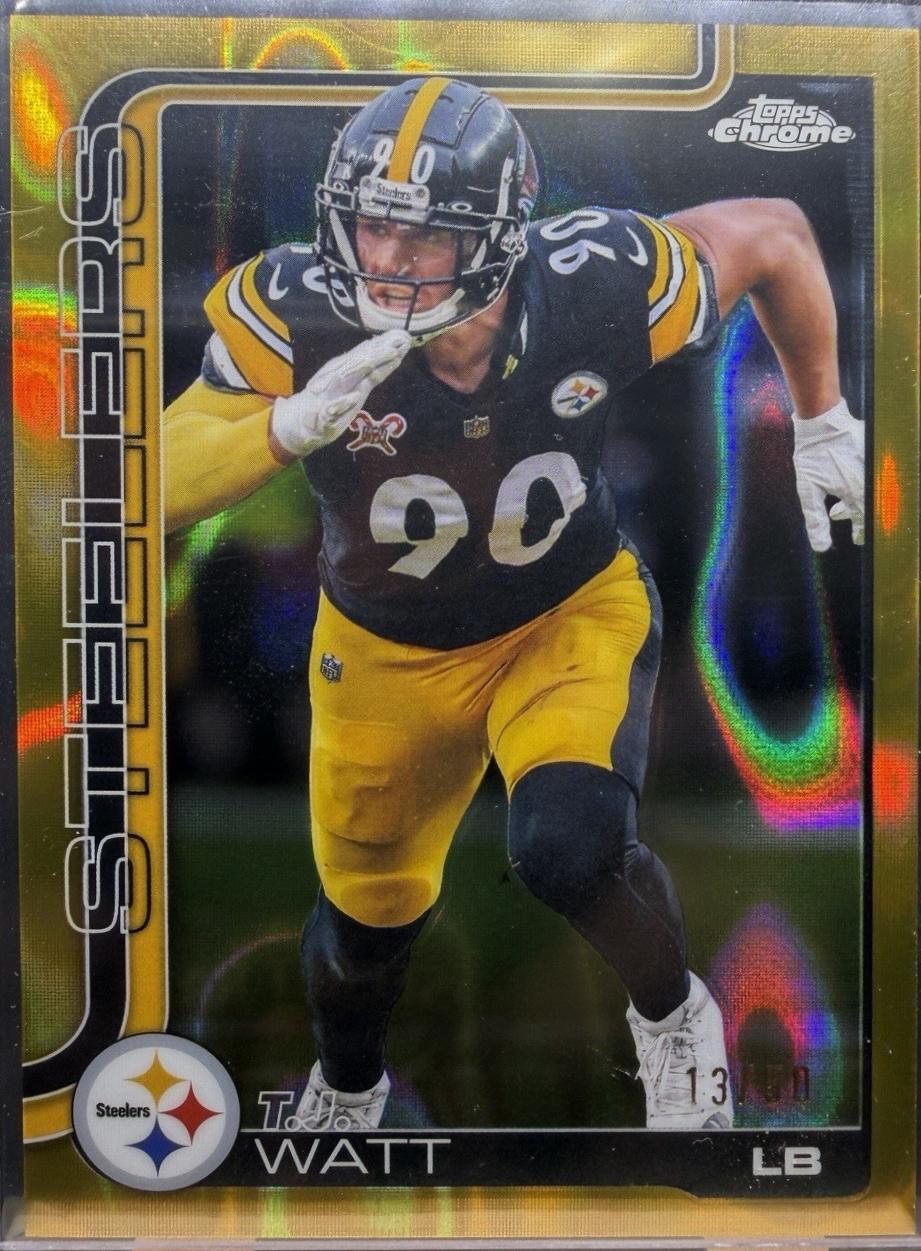 T.J. Watt [Leather Gold] #258