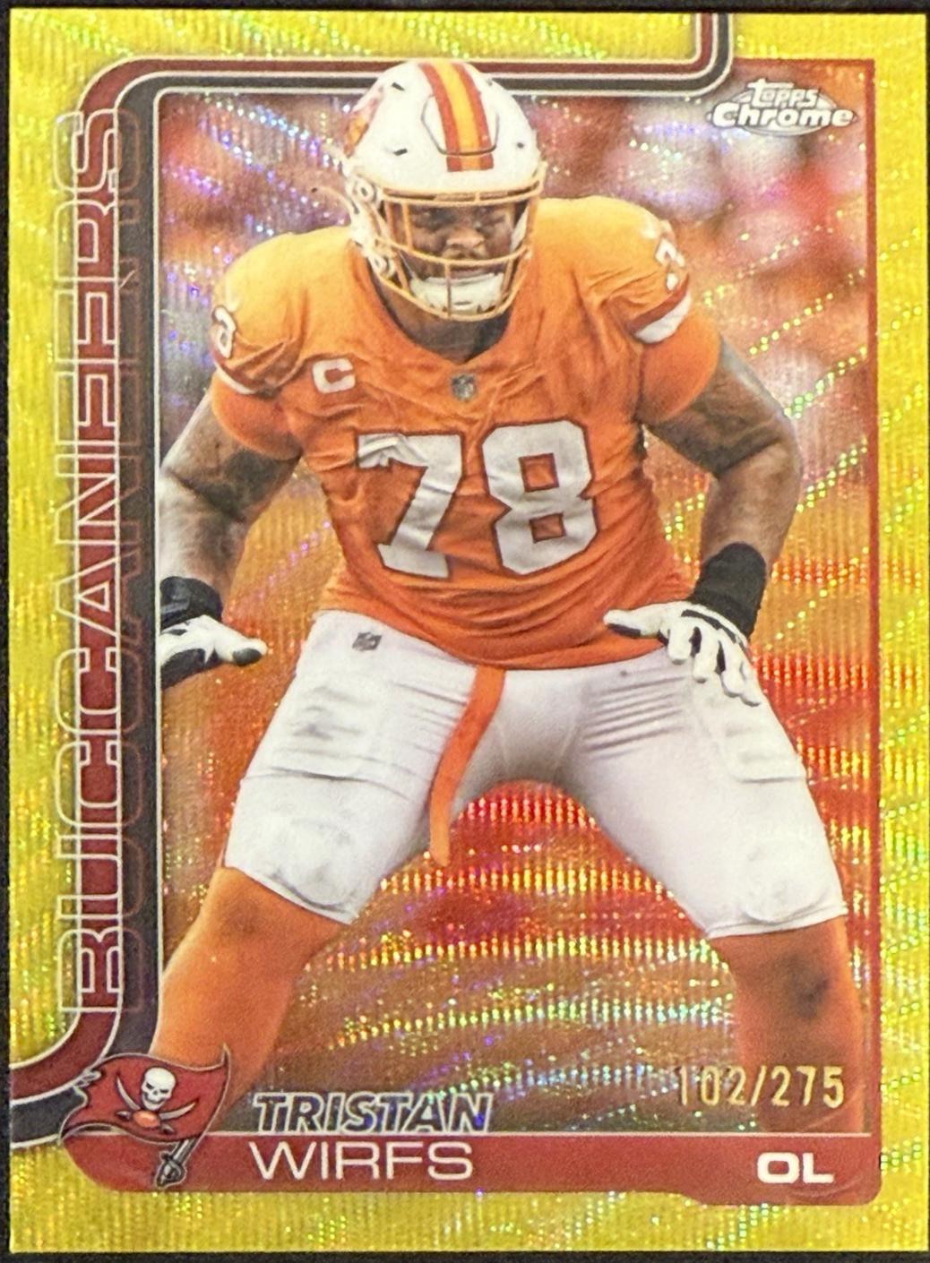 Tristan Wirfs [Yellow Wave Refractor] #287