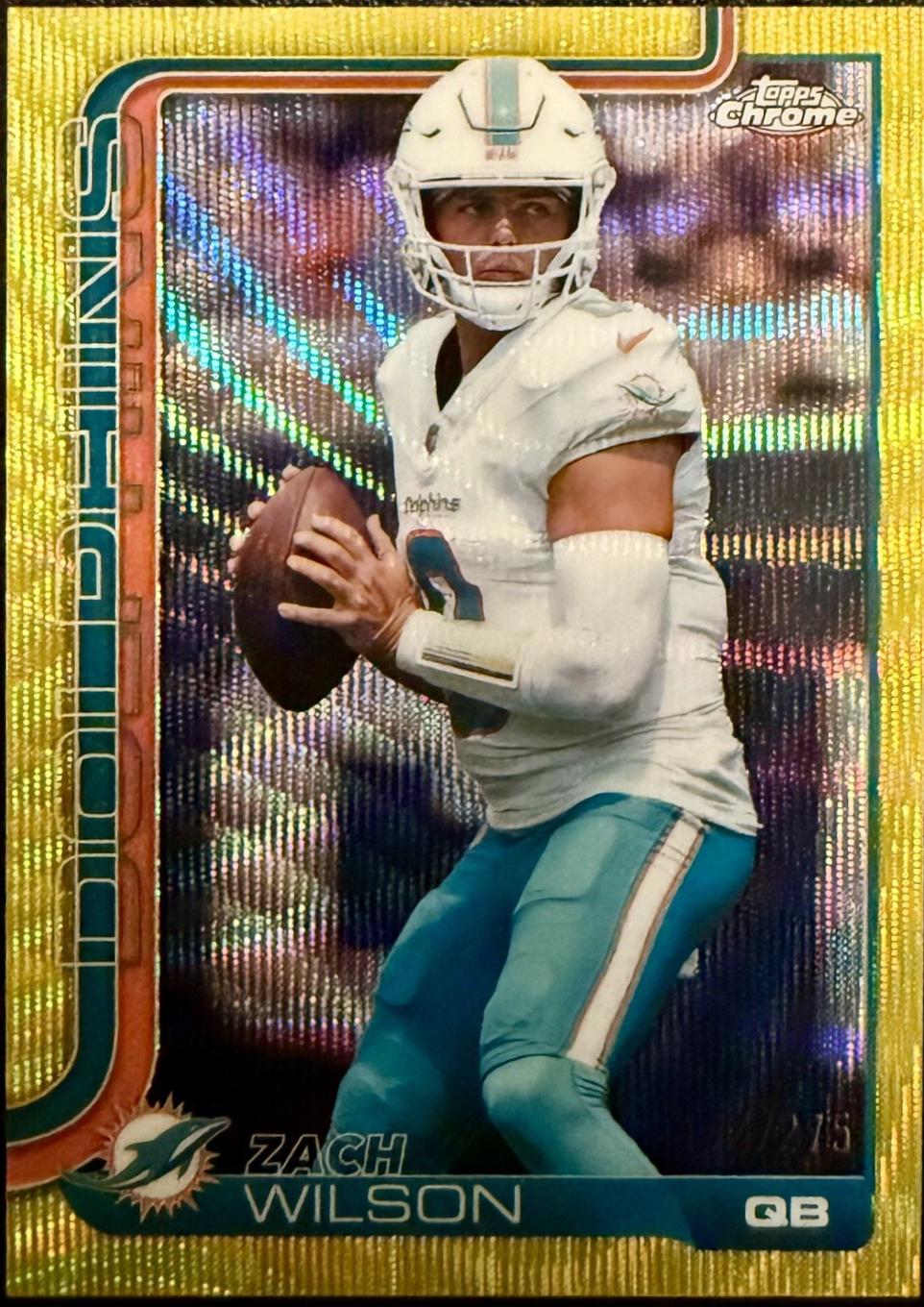 Zach Wilson [Yellow Wave Refractor] #189