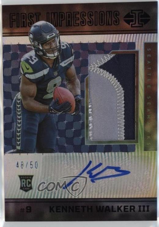 Kenneth Walker III [Autograph Memorabilia Black] #118