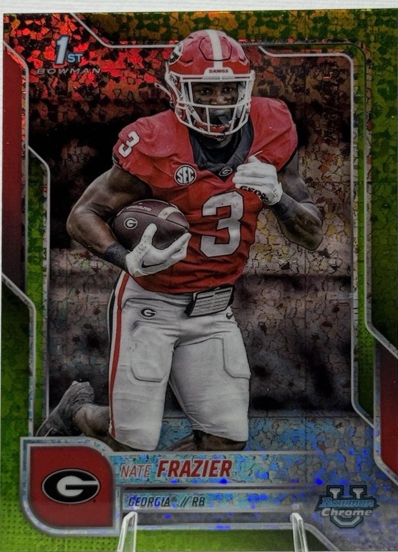 Nate Frazier [Lime Green Mini-Diamond Refractor] #80