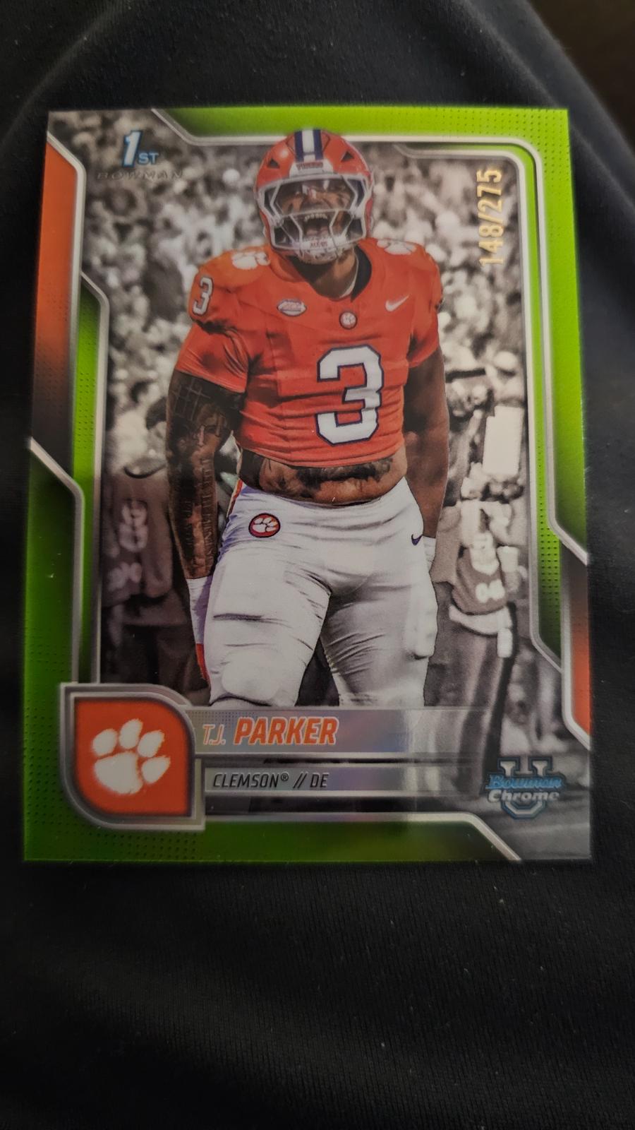 T.J. Parker [Lime Green Refractor] #114