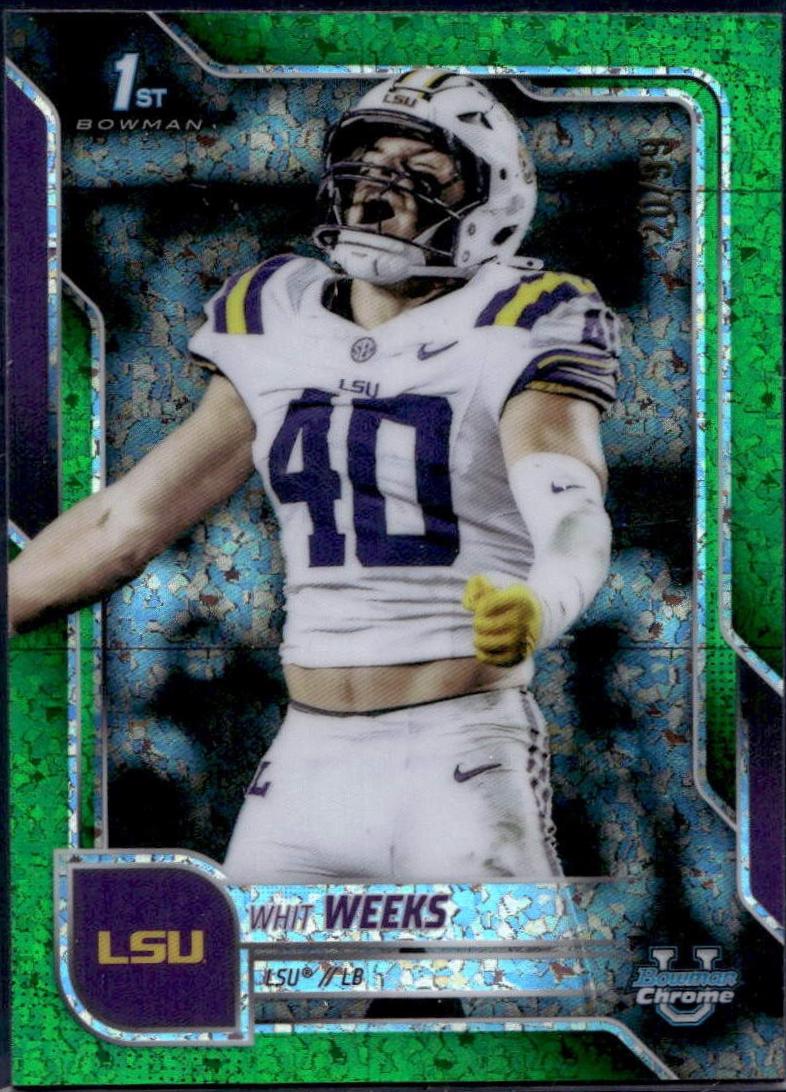 Whit Weeks [Green Mini-Diamond Refractor] #128