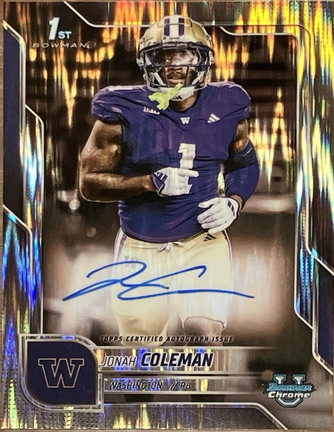 Jonah Coleman [Stealth Refractor] #BCA-JCO