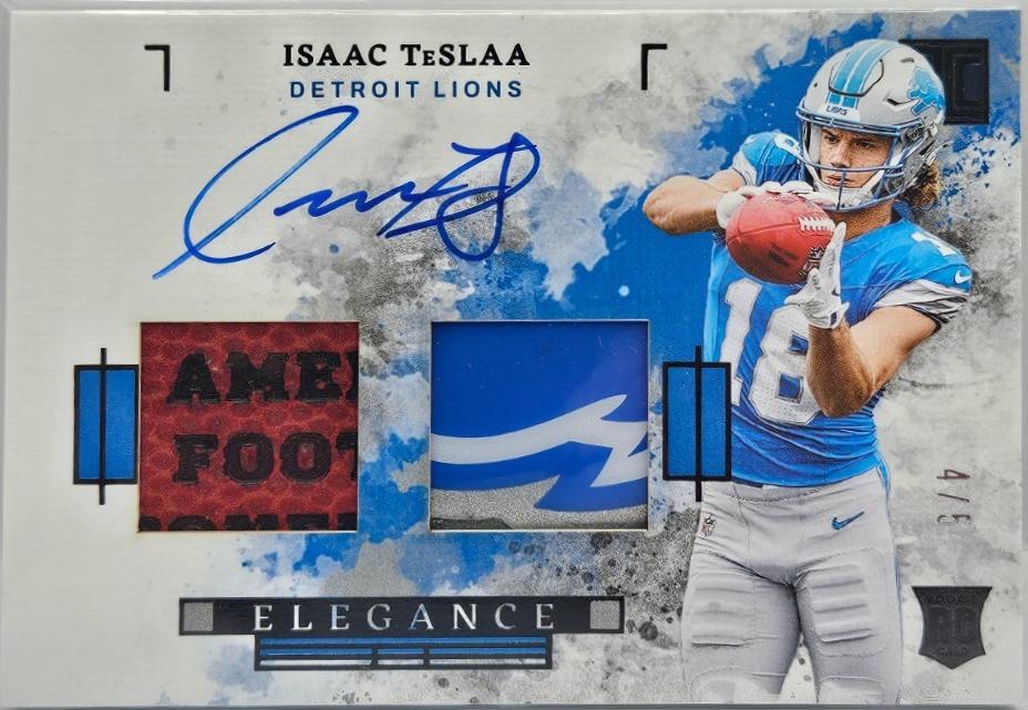 Isaac TeSlaa [Helmet and Football] #ELE-ITA