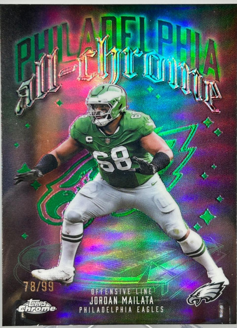 Jordan Mailata [Green Refractor] #ACT-12