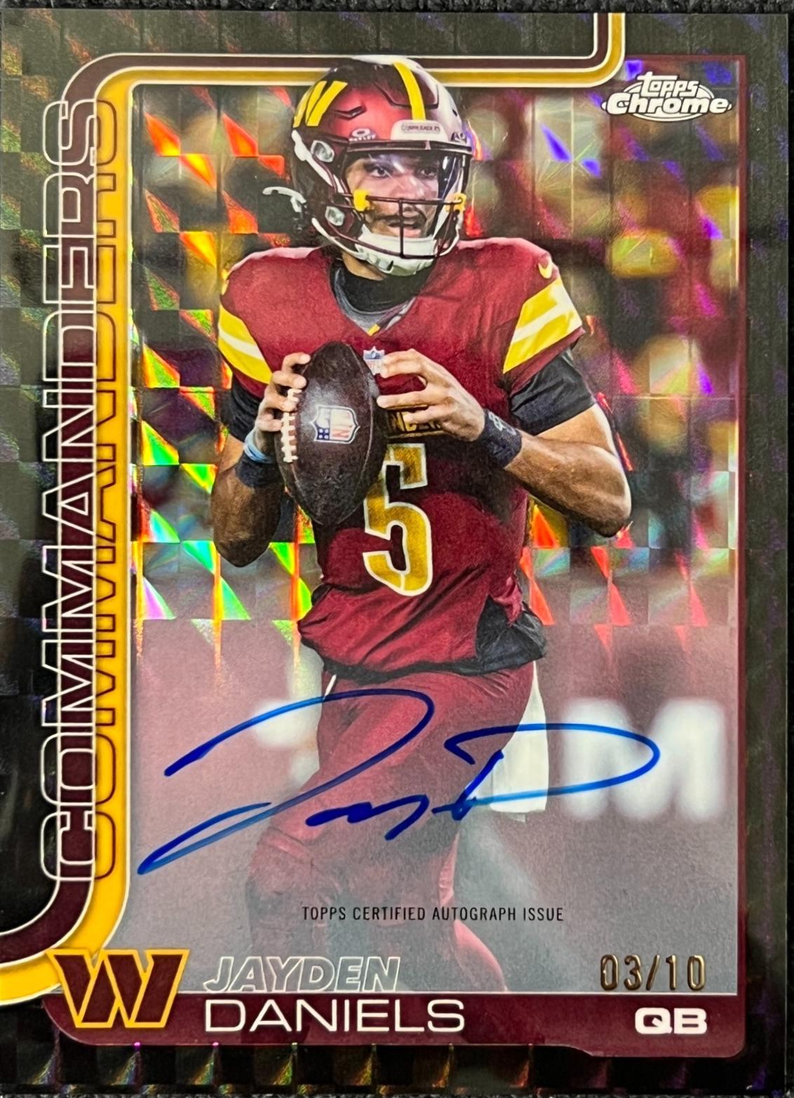 Jayden Daniels [Black Geometric Refractor] #BA-JD