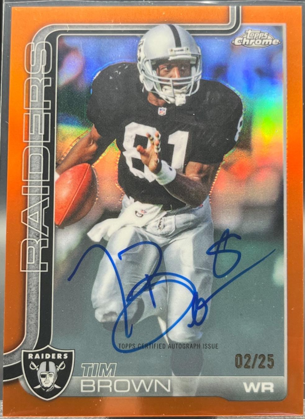 Tim Brown [Orange Refractor] #CLA-TBR
