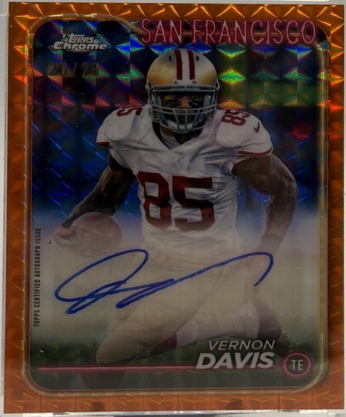 Vernon Davis [Orange Refractor] #CLA-VD