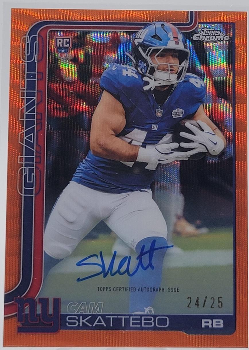 Cam Skattebo [Orange Wave Refractor] #RA-CS