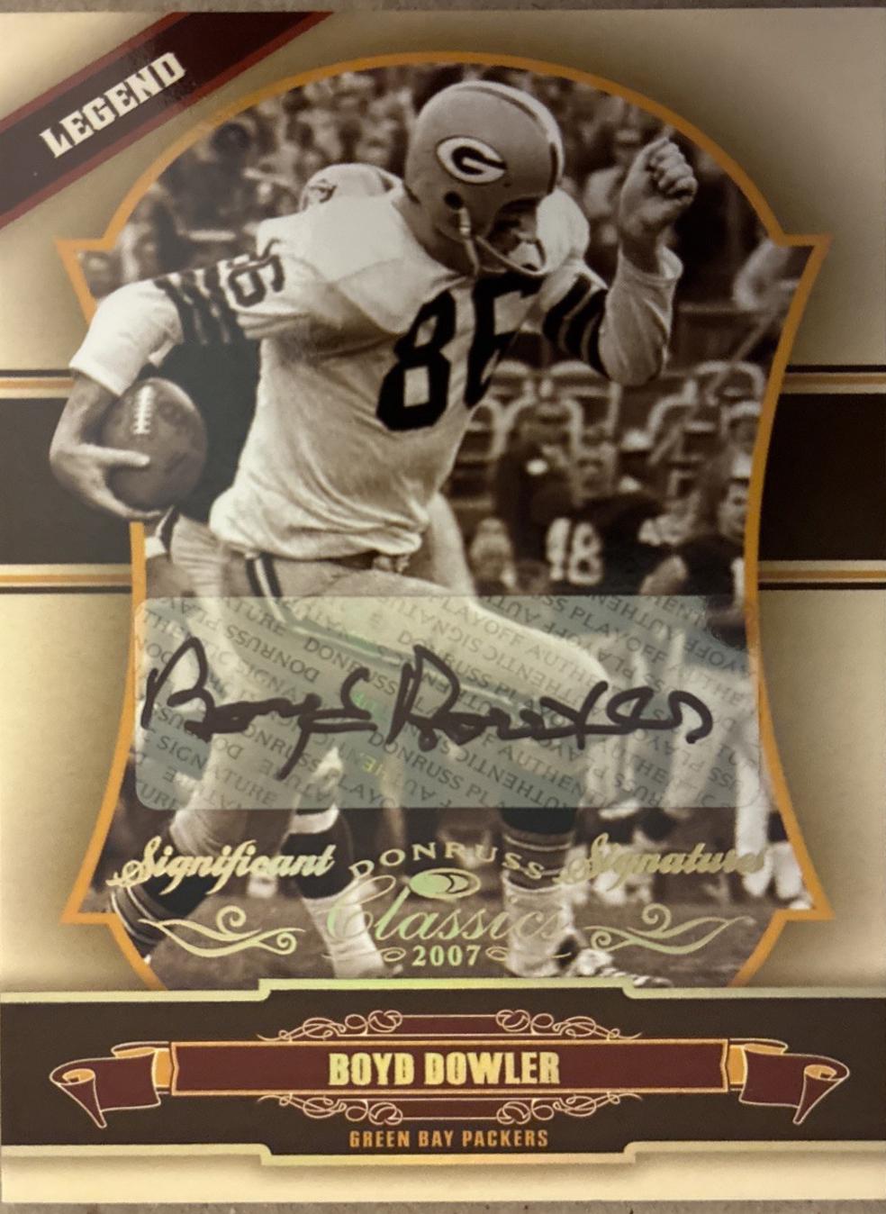 Boyd Dowler [Significant Signatures Gold] #125