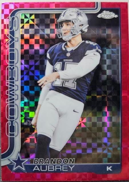 Brandon Aubrey [X-Fractor Pink] #81