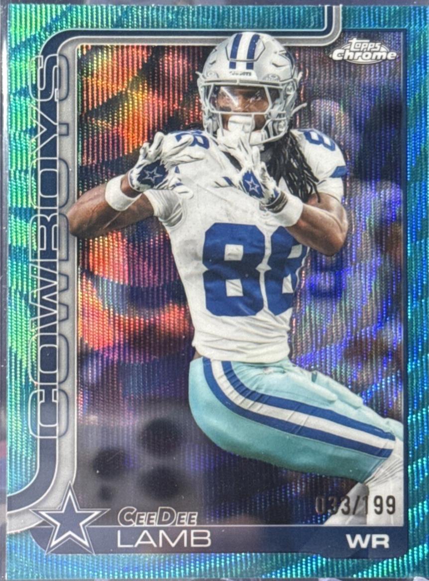 CeeDee Lamb [Aqua Wave Refractor] #76