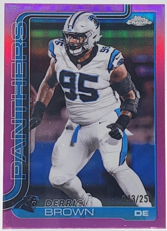 Derrick Brown [Pink Refractor] #47