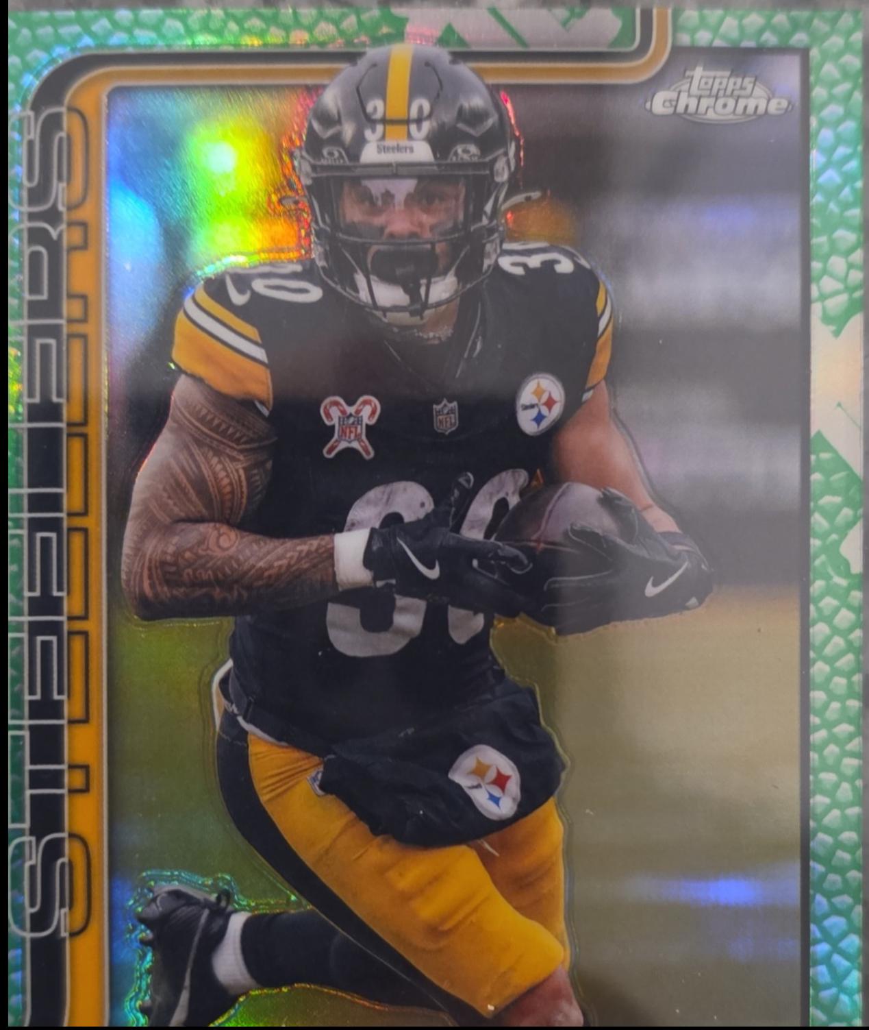 Jaylen Warren [Leather Green] #253