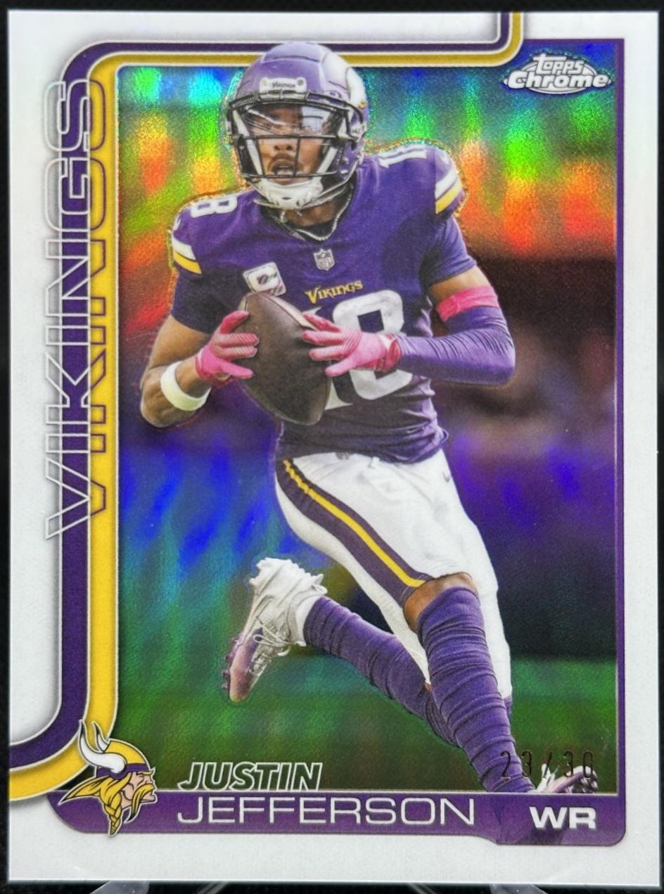 Justin Jefferson [White Refractor] #195