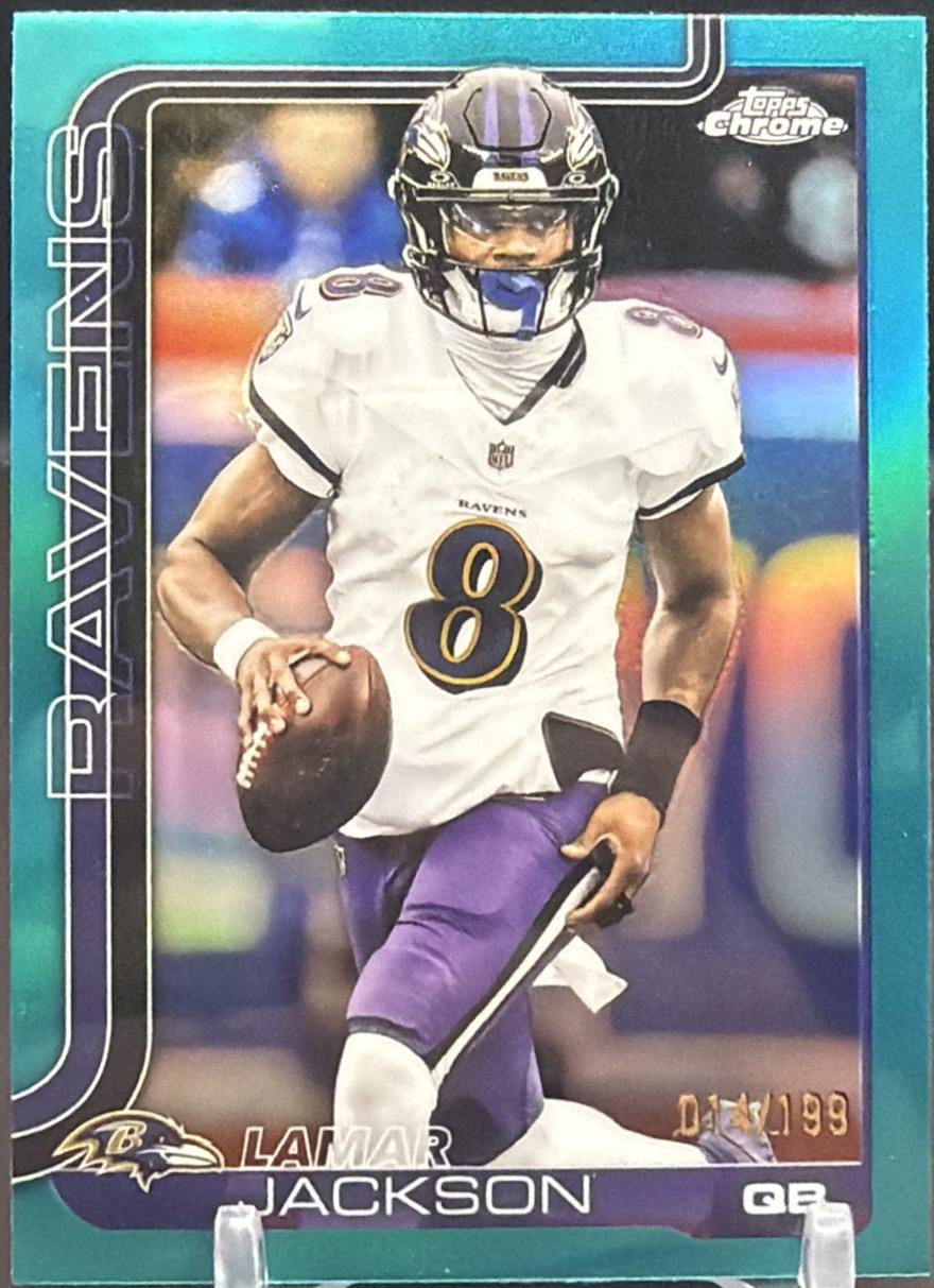 Lamar Jackson [Aqua Refractor] #24