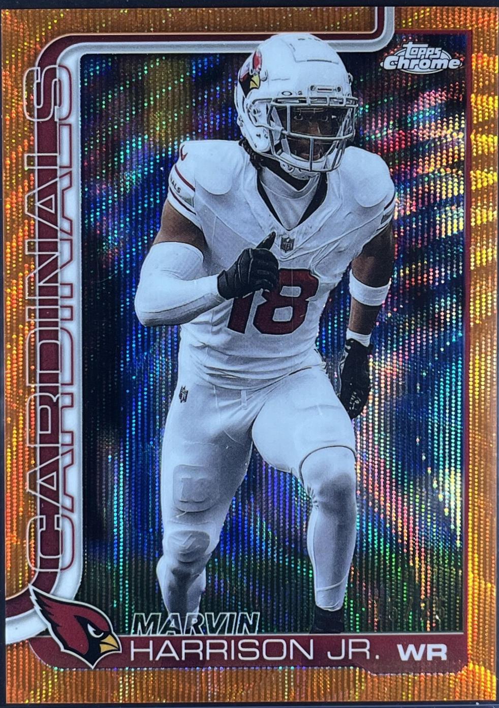 Marvin Harrison Jr. [Orange Wave Refractor] #1