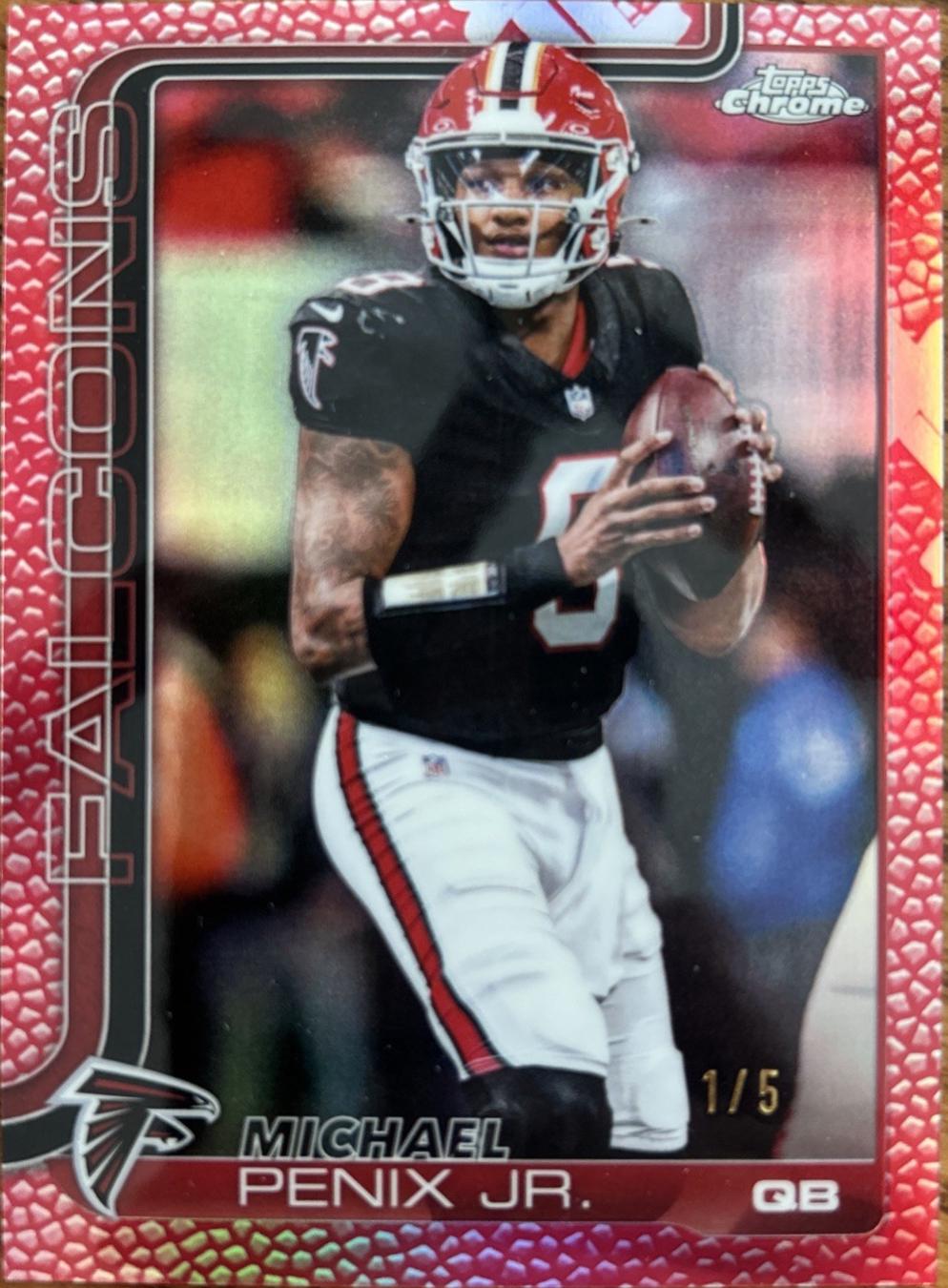 Michael Penix Jr. [Leather Red] #15