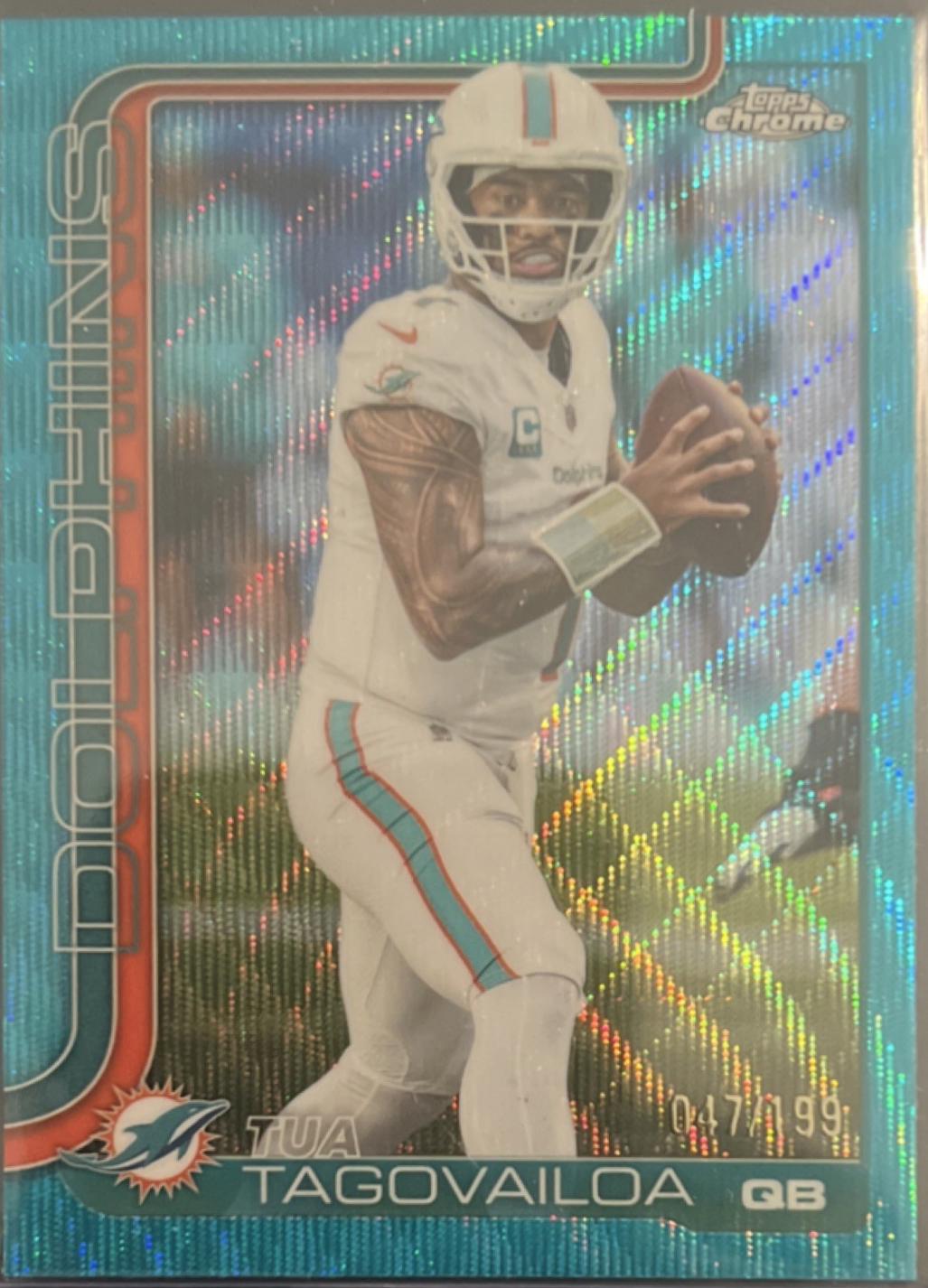 Tua Tagovailoa [Aqua Wave Refractor] #187