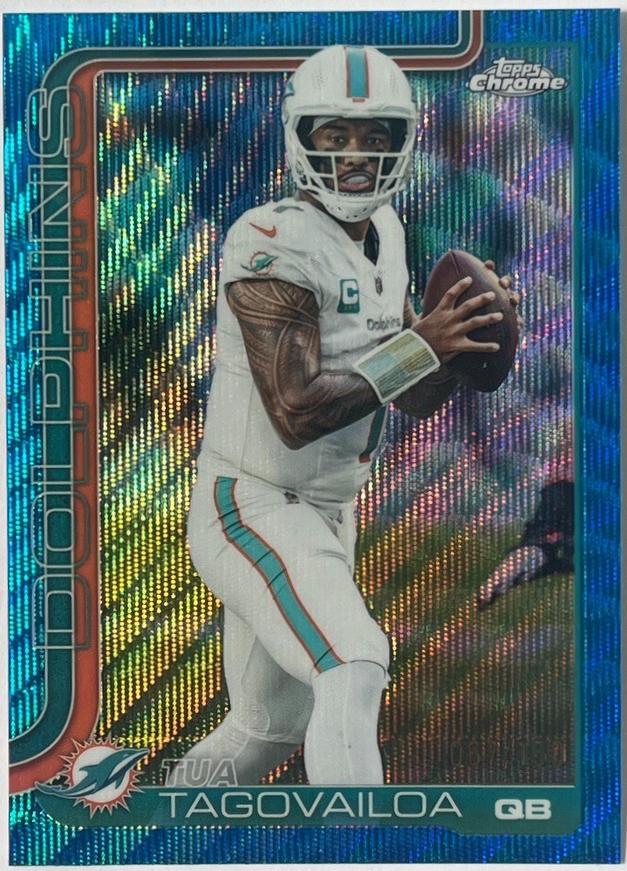 Tua Tagovailoa [Blue Wave Refractor] #187