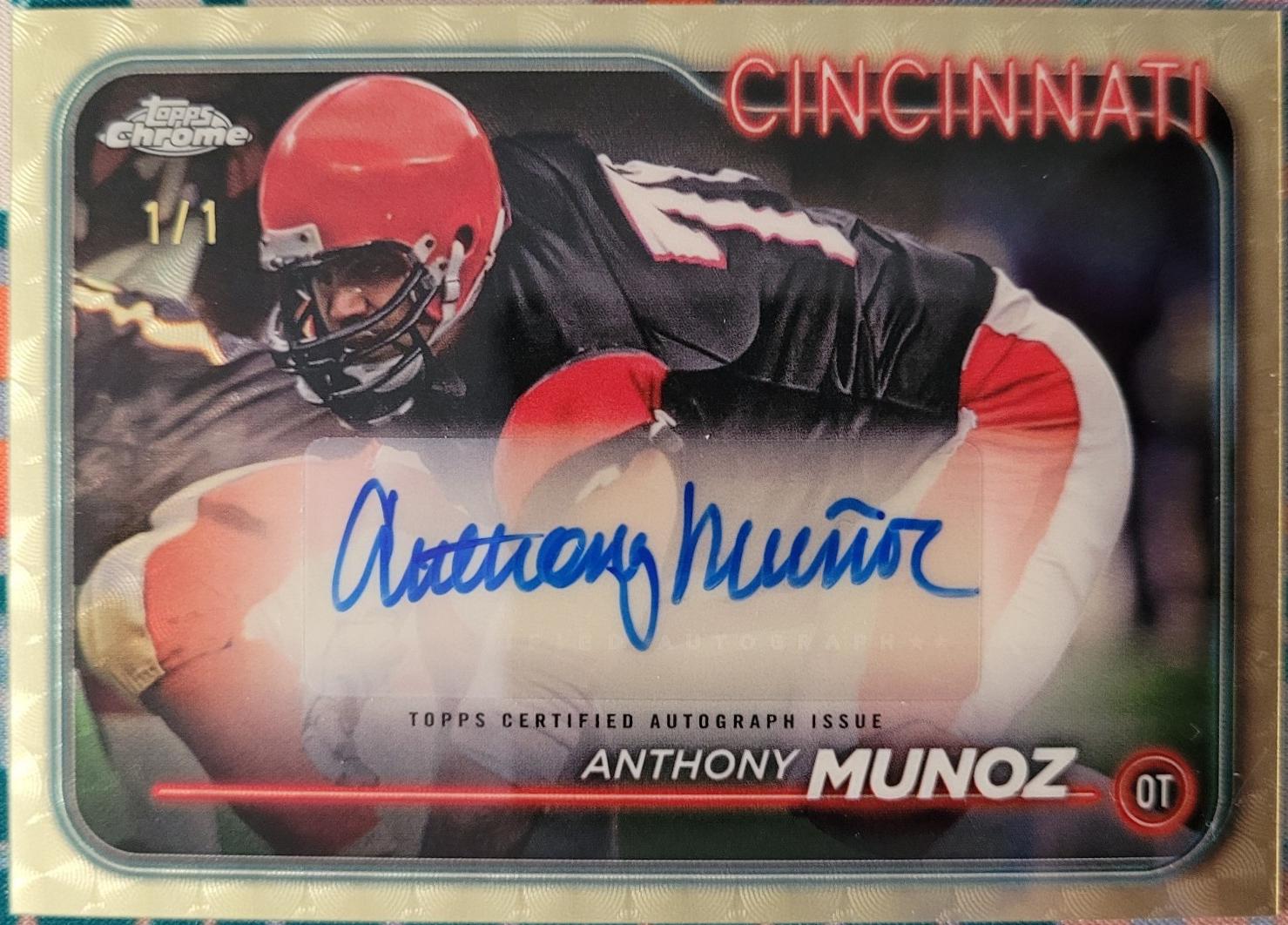 Anthony Munoz [SuperFractor Variation] #BA-AMU