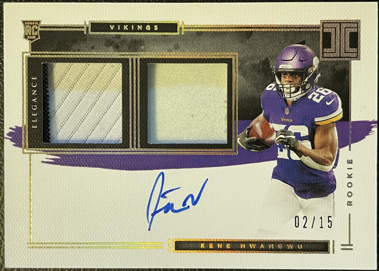 Kene Nwangwu [Helmet, Patch Autograph Glove] #135