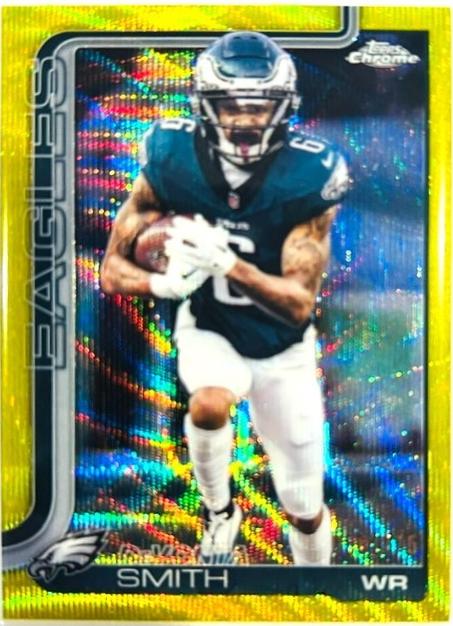 DeVonta Smith [Yellow Wave Refractor] #244
