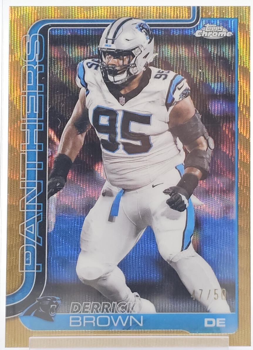 Derrick Brown [Gold Wave Refractor] #47
