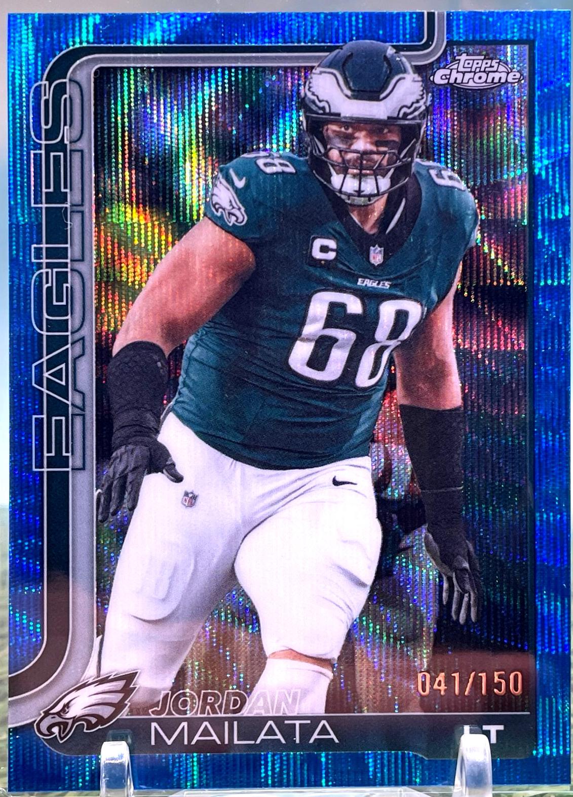 Jordan Mailata [Blue Wave Refractor] #245