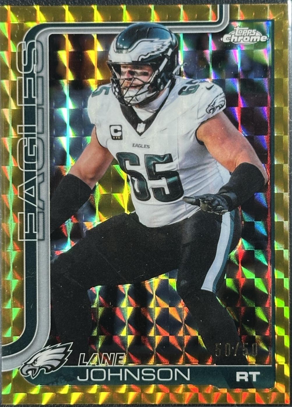 Lane Johnson [Gold Geometric Refractor] #246