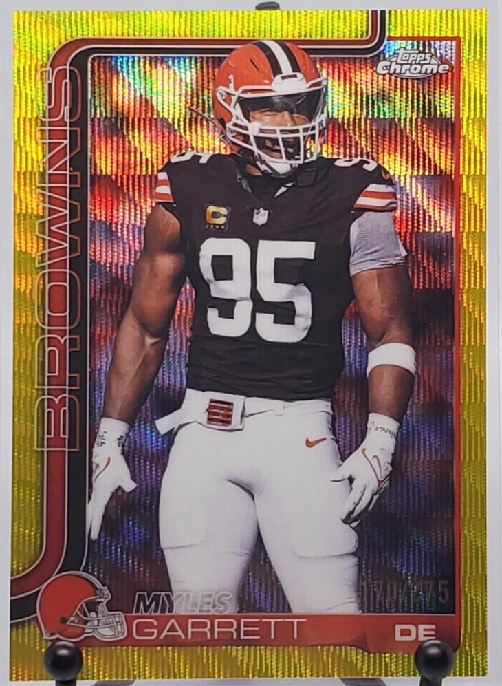 Myles Garrett [Yellow Wave Refractor] #70