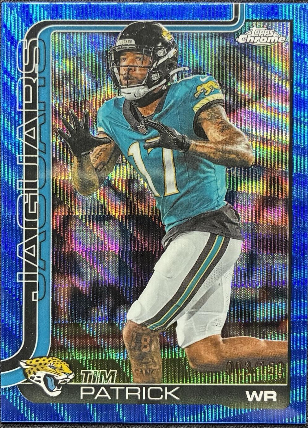Tim Patrick [Blue Wave Refractor] #96