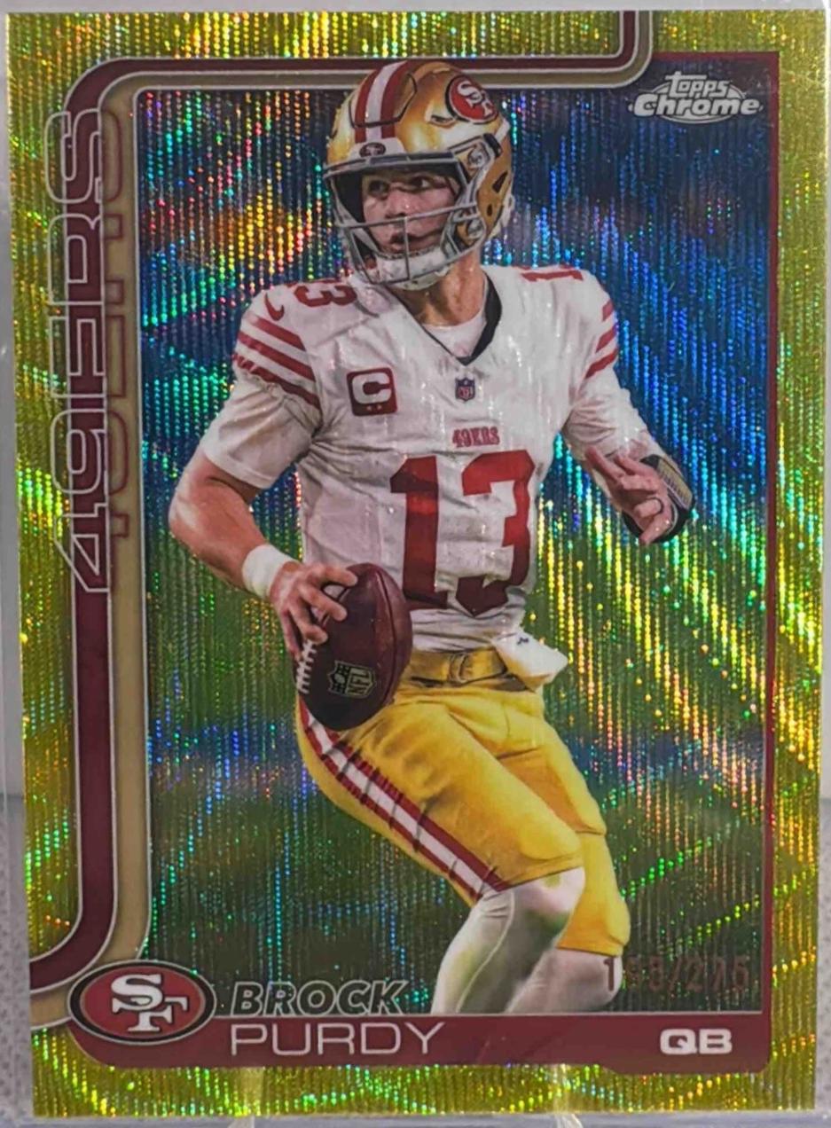 Brock Purdy [Yellow Wave Refractor] #262